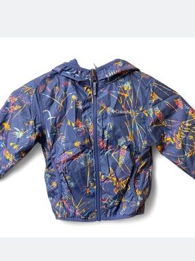 Reversible Columbia Hooded Windbreaker & Fleece Jacket